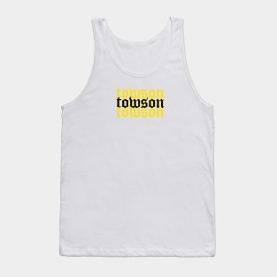 Towson University gothic lettering Tank Top